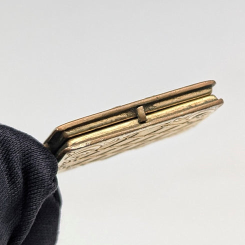 英国ヴィンテージ 14ctロールドゴールド 本型ロケットペンダント ネックレス